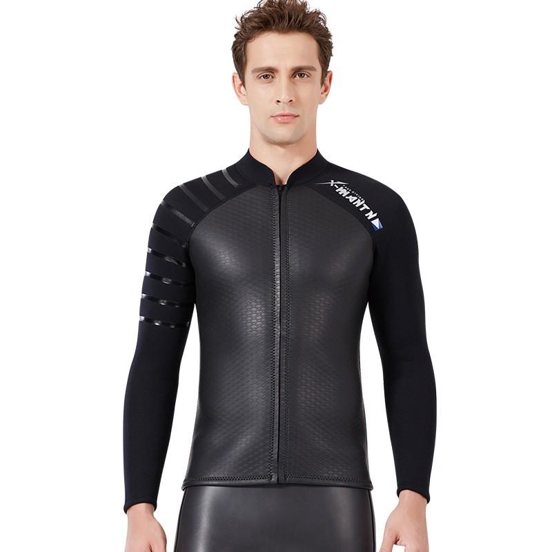 3mm Neoprene Wetsuit Top Men Women Snorkeling Surfing Diving Winter Swimming Thermal Protection