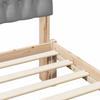 Bed Frame with Upholstered Headboard Brown 150 x 200 cm