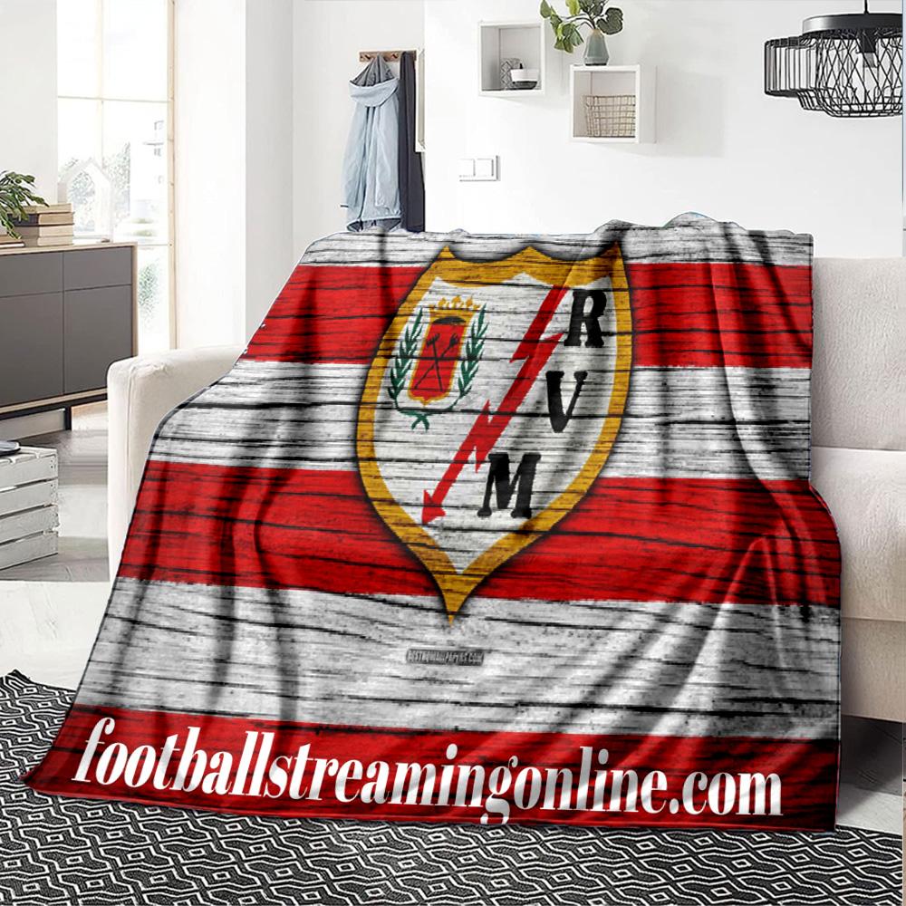 Rayo Team Crest Flannel Blanket, Soft Polyester, Modern Design, All-Season for Camping, Travel, Gifts for holidays or birthdays