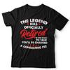 The Legend Has Officially Retired Tshirt Unisex 2025 Retirement Funny Humour