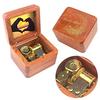 Sinzyo Wooden Music Box with Mini Photo Frame, Perfect for Respect for the Aged Day, Birthdays, Mother's Day, or Valentine's Day (Special Rosewood, So