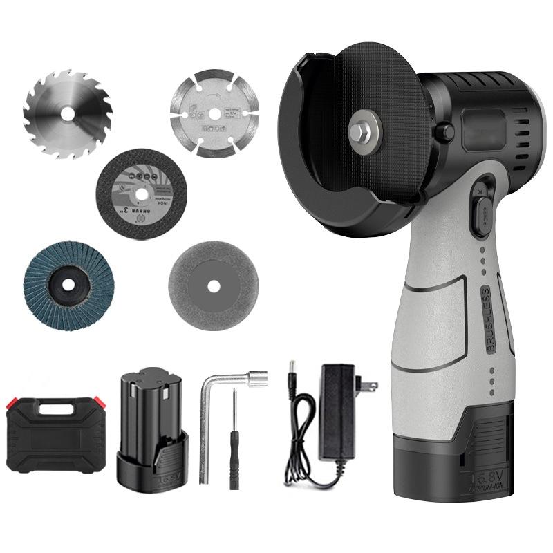 16.8V Brushless Cordless Angle Grinder Rechargeable Grinding Tool Polishing Grinding Machine For Cutting Diamond Power Tools
