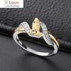 925 Silver Cross 18k Gold Creative Hands Prayer Separation Ring Party Gift Jewelry Ring Wholesale