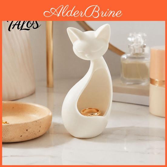 Ornaments Decor For Home Cat Minimalist Abstract Sleeping Statue 3d Printed Matte White Hollow Ornament Lightweight Pla Tabletop Decor Mini