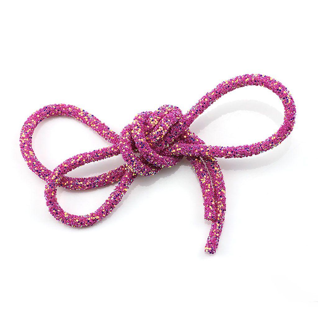 Shiny Garment Material Soft Colorful Glitter Rope Strings Hat Decor Resin Sequin Rope Sandal DIY
