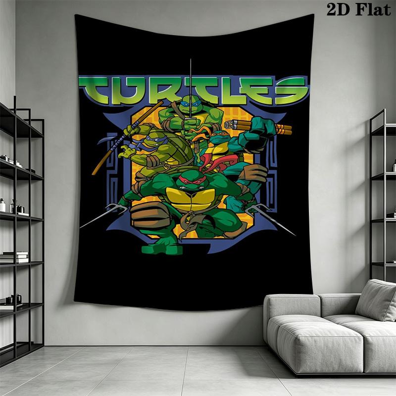 Mutant Turtles Urban Warriors Tapestry Fashion Print Wallmounted Home Decor Wall Decoration Soft