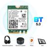 Wifi 6E M.2 AX210 5374 Мбит/с Wifi беспроводная карта Bluetooth 5.3 802.11ac/ax трехдиапазонный AX210NGW с антеннами 10 дБи для Win 10/11