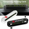 1Pcs Car Temporary Parking Card Sticker Phone Number Card Plate For 308 408 508 RCZ 208 3008 2008 206 207 108 406 407 408 206 207 208 306 307