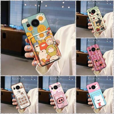 Противоударный чехол для телефона с граффити для Sharp Aquos sense7/SH-V48 защитный, грязеотталкивающий, милый, с карманом для карт, водонепроницаемый чехол