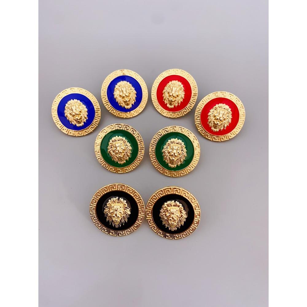 Женские серьги с преувеличенной головой льва, модные и качественные украшения из сплава