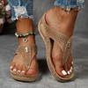Women Sandals Summer Shoes Woman Wedge Flip Flop Flower Soft Casual Outdoor Beach Slide Shoes
