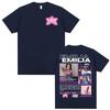Модные эстетичные футболки Хип-хоп уличная одежда Певица Эмилия Мернес MP3 Тур Графическая футболка Мужская одежда Повседневные футболки с коротким рукавом