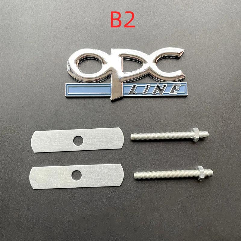 3D Metal Black Chrome Logo OPC Emblem Car Fender Badge Trunk Decal