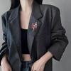 Creative Elegant Ballerina Brooch Sparkling Dress Coat Inlaid Clothes Pin Rhinestones Suit Lapel Badge Wedding