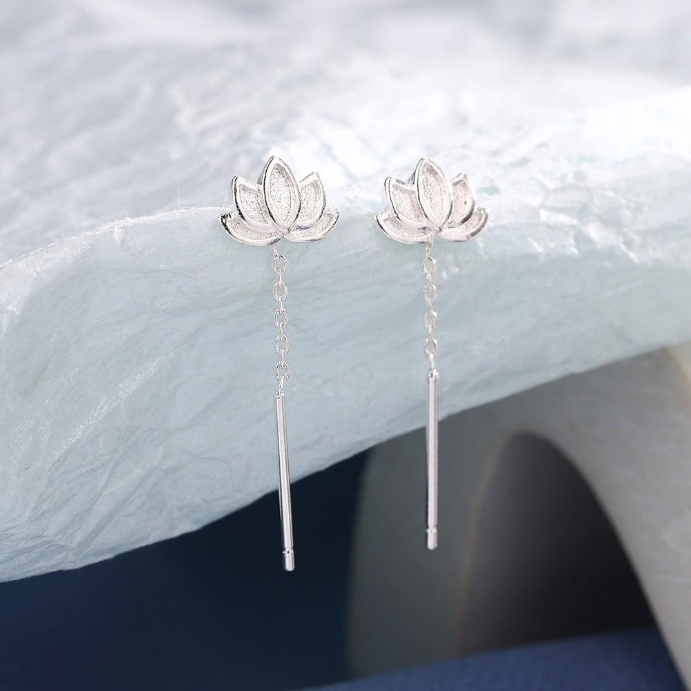 Trendy Style Charm Metal Earrings Elegant Flower Drooping Earring Special Events