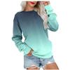 Women's Colorblock Sweatshirt Long Sleeve Round Neck Casual Comfortable Loose Lightweight Women's Sweatshirt