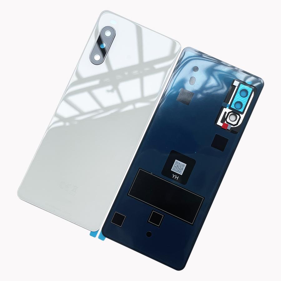 Для Sony Xperia 10 III задняя крышка батарейного отсека, стекло для Sony X10 iii, корпус, задняя дверь с запасными частями для объектива