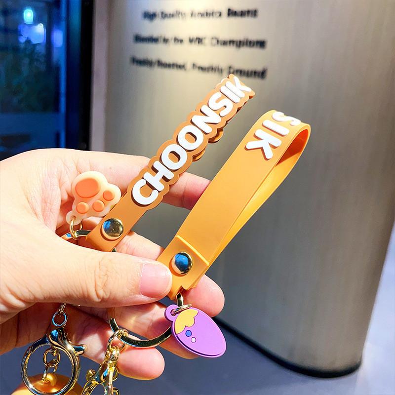 Очаровательный брелок Чунсик Милый корейский стиль Персонаж попкорна ПВХ брелок