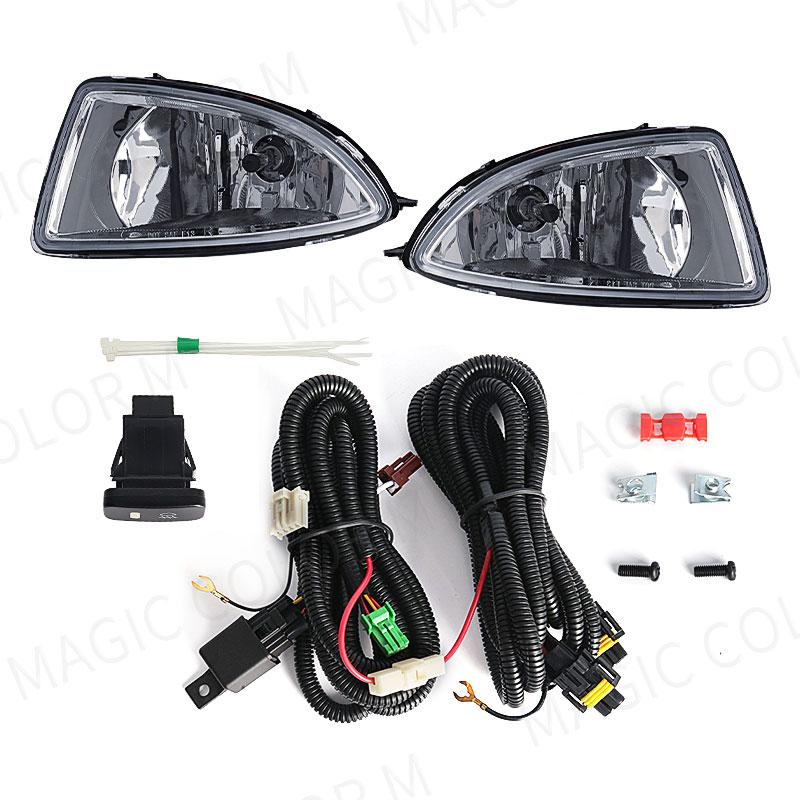 Для Honda Civic 2004 2005 противотуманные фары дневного света галогенные передние бампера автоматический автомобильный свет переключатель провода 12v