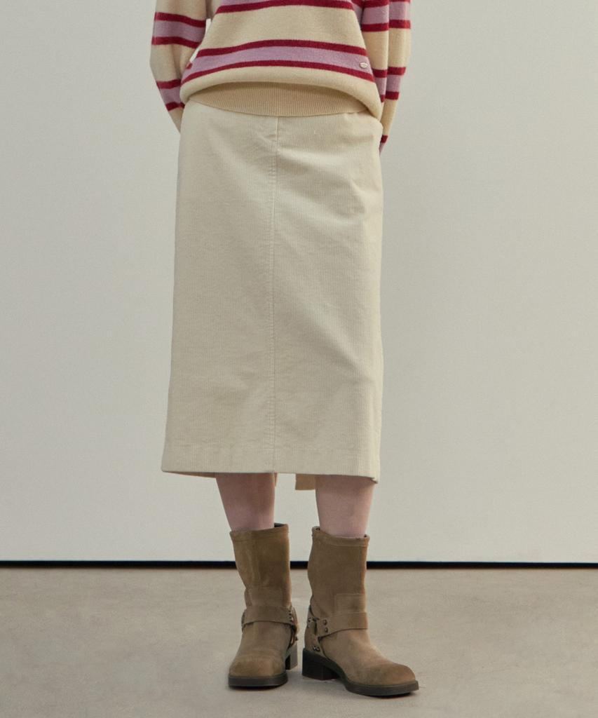 Mind Bridge Woman [W] Corduroy H-Line Skirt - 2 Colors