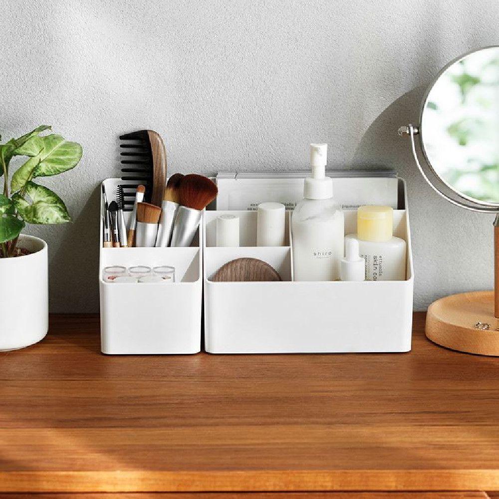 Living Room Multifunction Multiple Grids Remote Control Storage Storage Box Organize Box Desktop