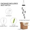 Solar Wind Chimes Vintage Bottle Color-Changing Light Mobile Hanging Chimes Gifts for Mom Teacher Garden Decoration Waterproof