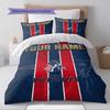 Name Custom New England Patriots Pattern Bedding Set Quilt Cover Pillowcase Home Decor Gift (1 * duvet cover + 2 * pillowcase, without core)