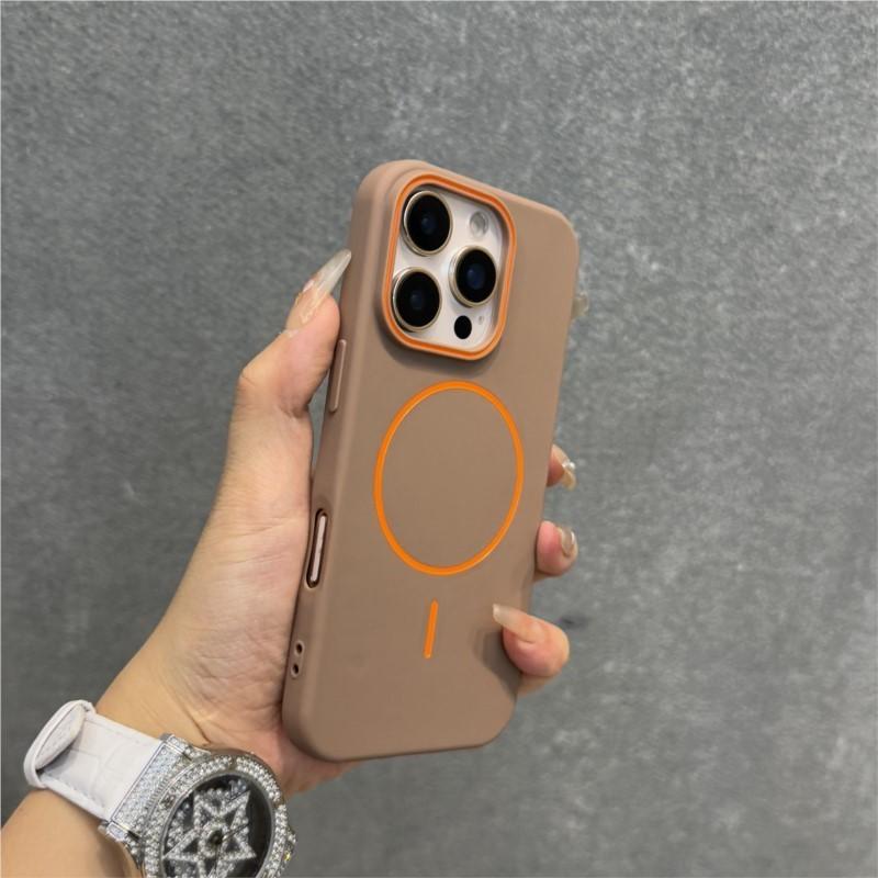 Matte Soft Silicone For Magsafe Magnetic Case for iPhone 16 16E 15 14 13 12 Pro Max 11 Hit Color Shockproof Bumper Cover