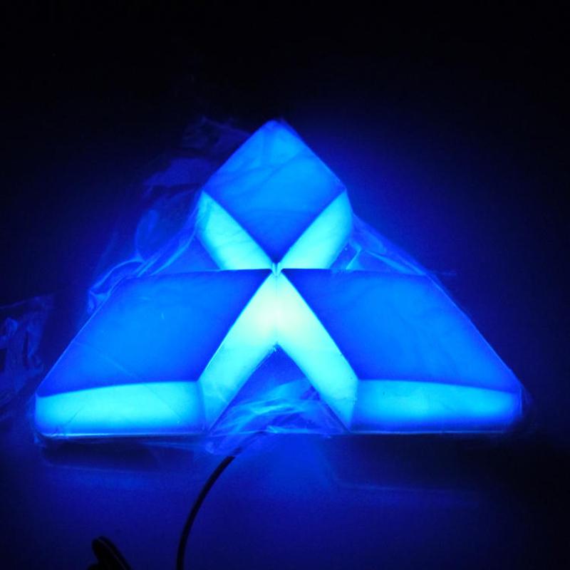 3D 4D 5D Car Front Rear LED Emblem Badge Light Sticker for Mitsubishi Lancer 9 ASX L200 Colt Pajero Outlander Eclipse EVO Galant QC3