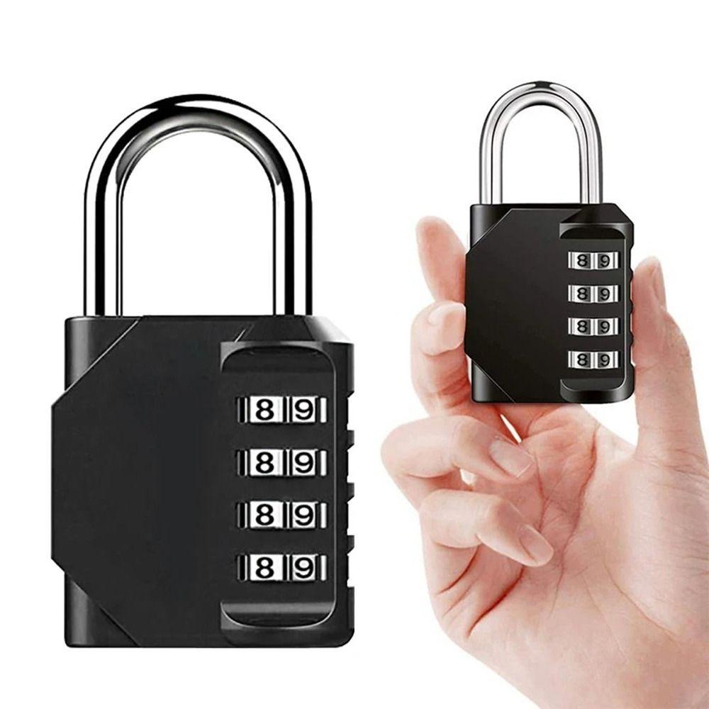 Zinc Alloy Combination Lock 4 Digit Suitcase Lock Creative Padlock with Combination Outdoor