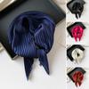 Women Pleated Scarf Solid Color Lightweight Breathable Scarf Soft Comfortable All-Season Shawl Scarf Everyday Wear