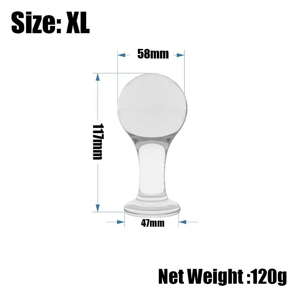 Soft Jelly Anal Plug Training Set, Round Head Beginner Butt Plug Kit in Multiple Sizes and Colors, Smooth Flexible Anal Sex Toy
