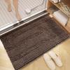 Solid Color Bathroom Absorbent Chenille Floor Mat Bathroom Door Mat Bathroom Non-slip Mat Toilet Door Blanket