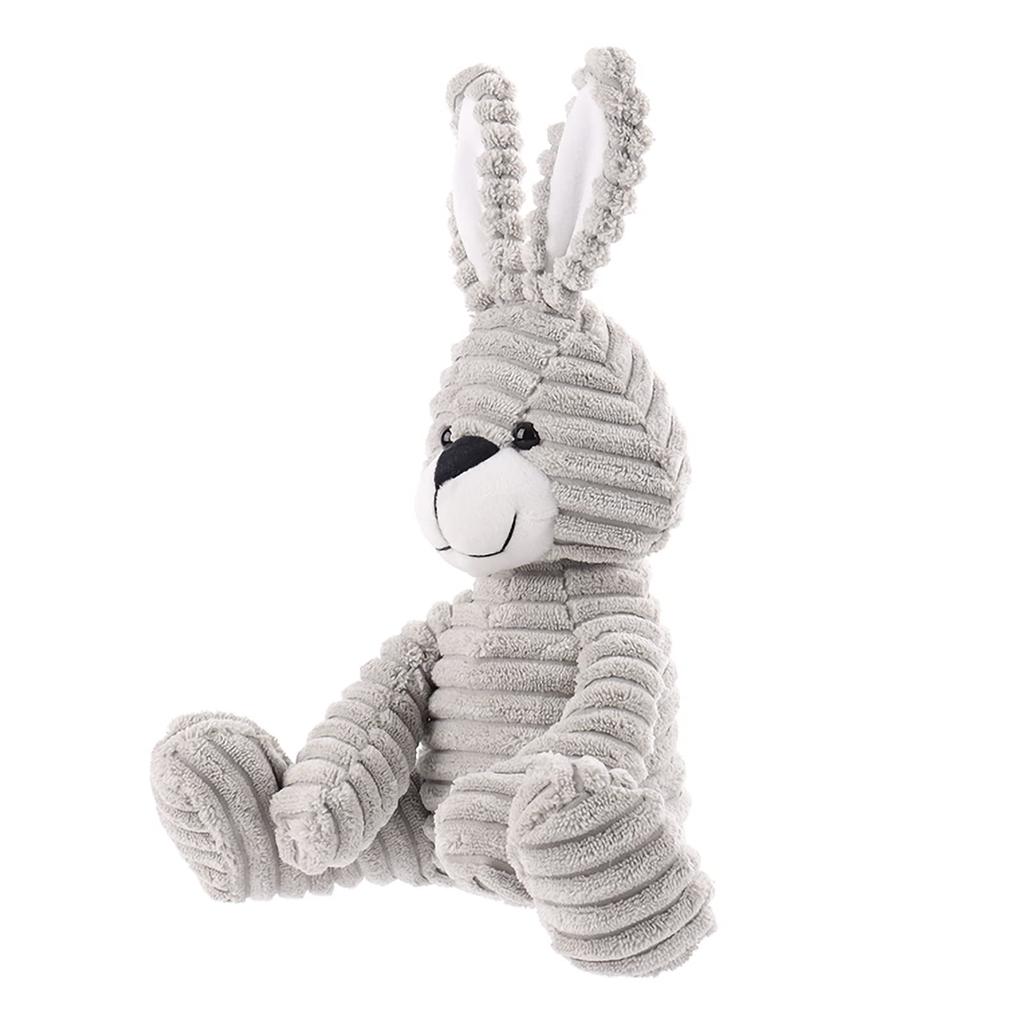 Apricot Lamb Grey Corduroy Bunny Plush Toy for Soft and Fluffy Grey Corduroy Bunny for Girls and 23cm Kids, Cute, Boys,