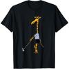 Smiletodaytees Милая Жирафа Играет в Гольф Футболка Футболка