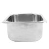 RV Sink 304 Stainless Steel Polished Drop In Single Bowl Basin Sink with 40mm Drain Outlet for Camping Vehicle Boat