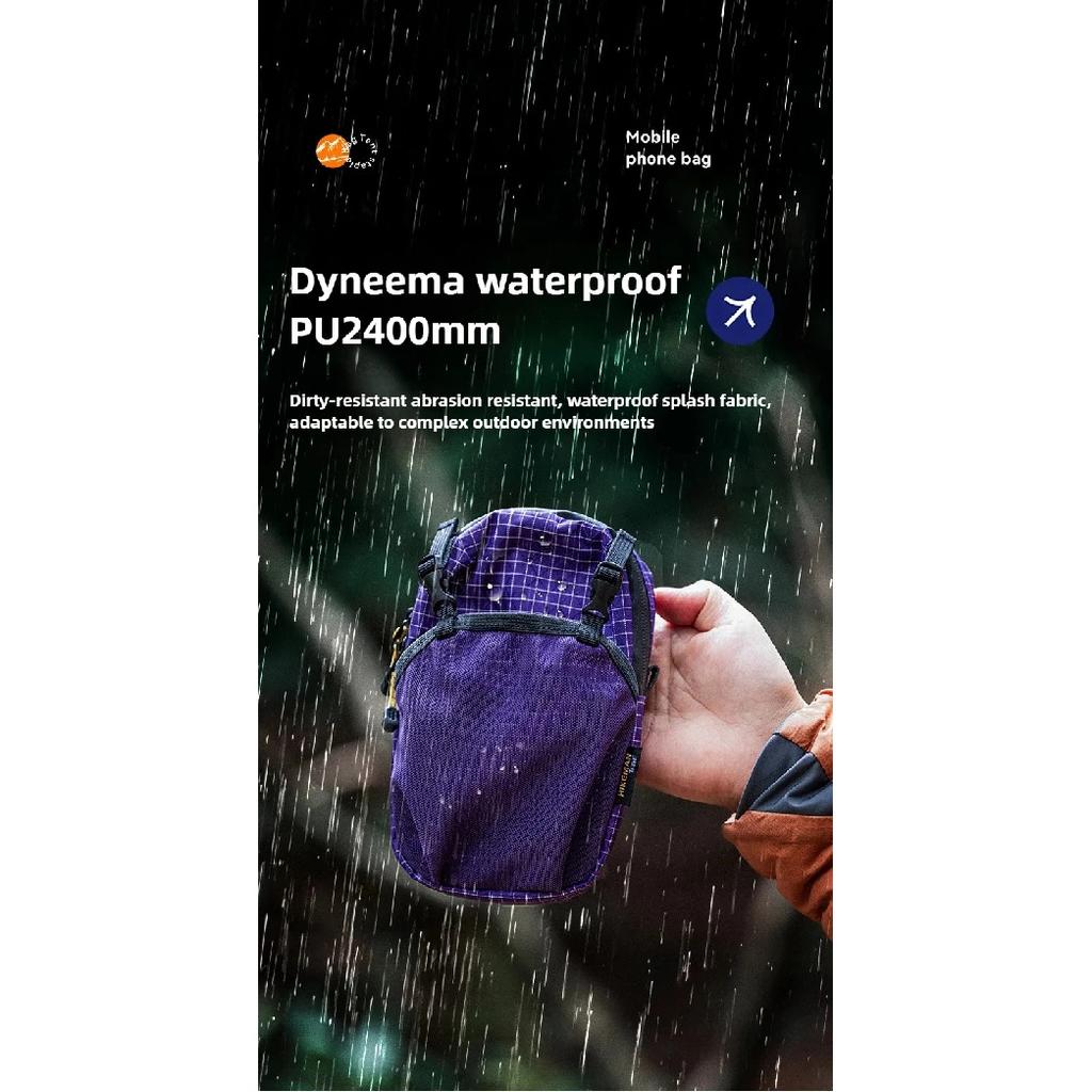 HIKEMAN Сумка-держатель для бутылки из Дайнимы, карман для телефона и ремень с быстрой регулировкой, водонепроницаемый нейлон 420D для велоспорта, пешего туризма, кемпинга