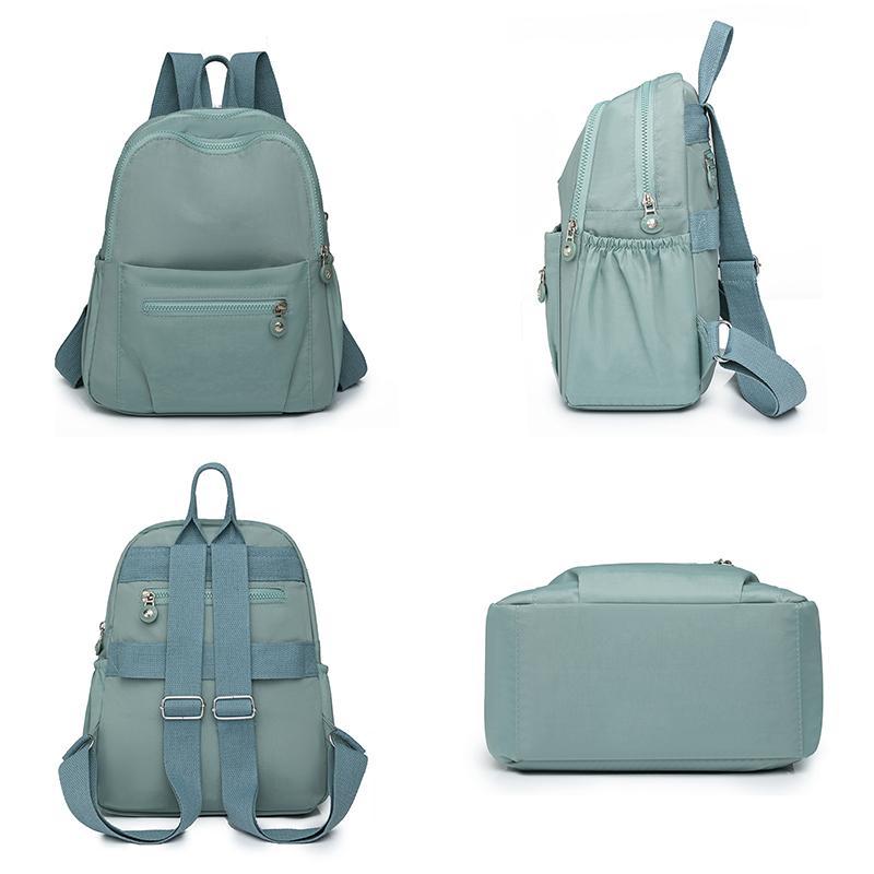 Дорожный однотонный рюкзак для женщин Mochila Feminia, школьные сумки для девочек, противоугонные рюкзаки, повседневный водонепроницаемый рюкзак