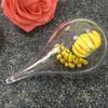 With Hole Transparent Shatterproof Drop-Shaped Fillable Clear Decorative Balls Hanging Decorations