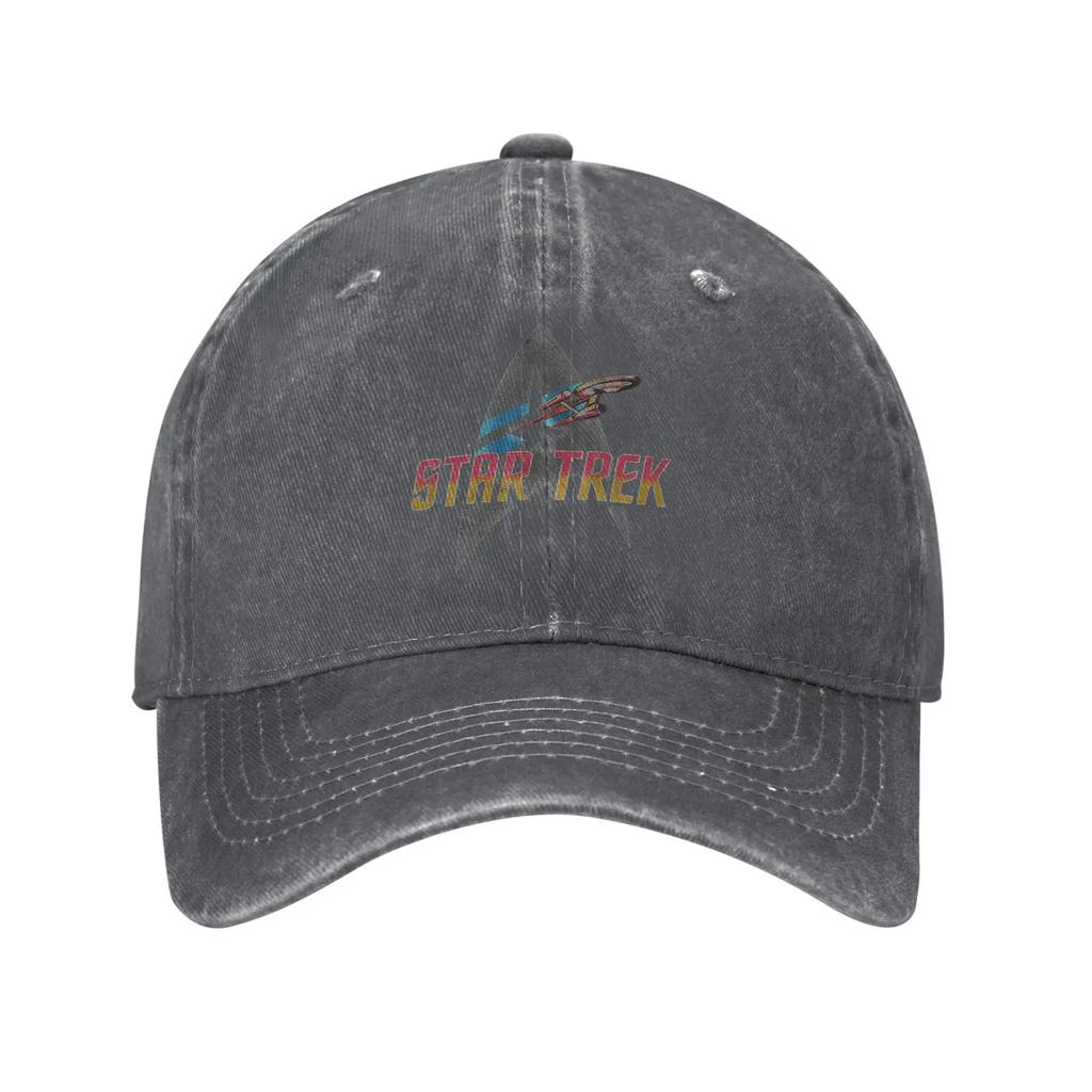Star Treks Science Fiction TV Series Washed Denim Cap Casual Baseball Caps Adjustable Hat Summer Unisex Baseball Hats