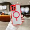Противоударный магнитный чехол для телефона iPhone 16 15 14 13 12 11 Pro Max матовая рамка из поликарбоната с защитой задней камеры бампер мягкий чехол из ТПУ силикона чехол