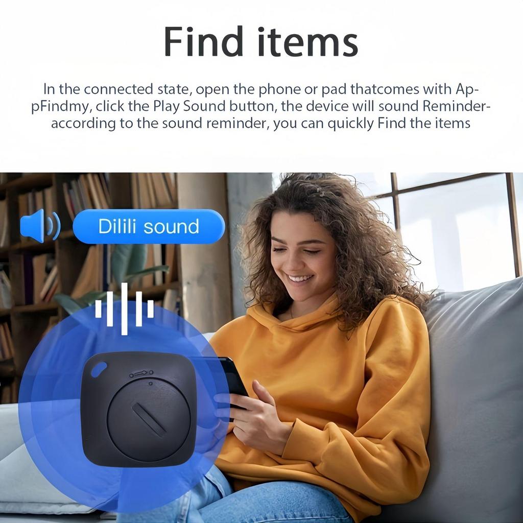 FindMy Smart Bluetooth Anti-Lost Locator for iOS - Pet & Device Tracker with Long Battery Life