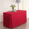 Solid Color Rectangle Table Skirts Soft Elastic Table Cloth Banquet Tablecloth  Banquet