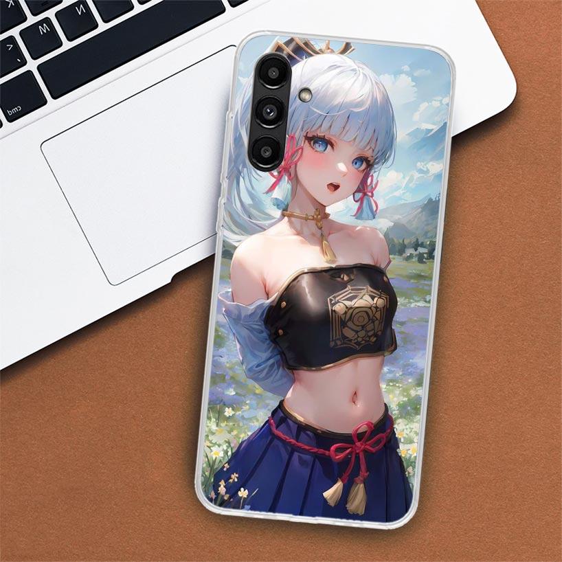 Чехол для телефона Genshin Impact Kamisato Ayaka для Samsung Galaxy A02S A12 A22 A32 A42 A52 A72 A51 A50S A71 A41 A31 A21S A70S A40 A30S