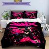 3pcs Duvet Cover Set (1*Duvet Cover + 2*Pillowcase, Without Core), Jinx Print Bedding Set, Bedroom Decor, All‑Season, Birthday Gift