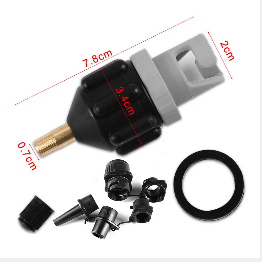 Multifunction Air Valve Adaptor Kit For SUP Board Inflatable Pump Adapter Paddle Boat Kayak Air Valve Pump Connectr Combo Kit