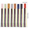 2 Pcs Book Markers with Colorful Ribbons PU Leather Reading Bookmarks Ribbon Page Markers for Book Lovers