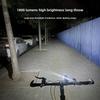 Luz delantera LED para bicicleta recargable por USB impermeable para ciclismo nocturno al aire libre