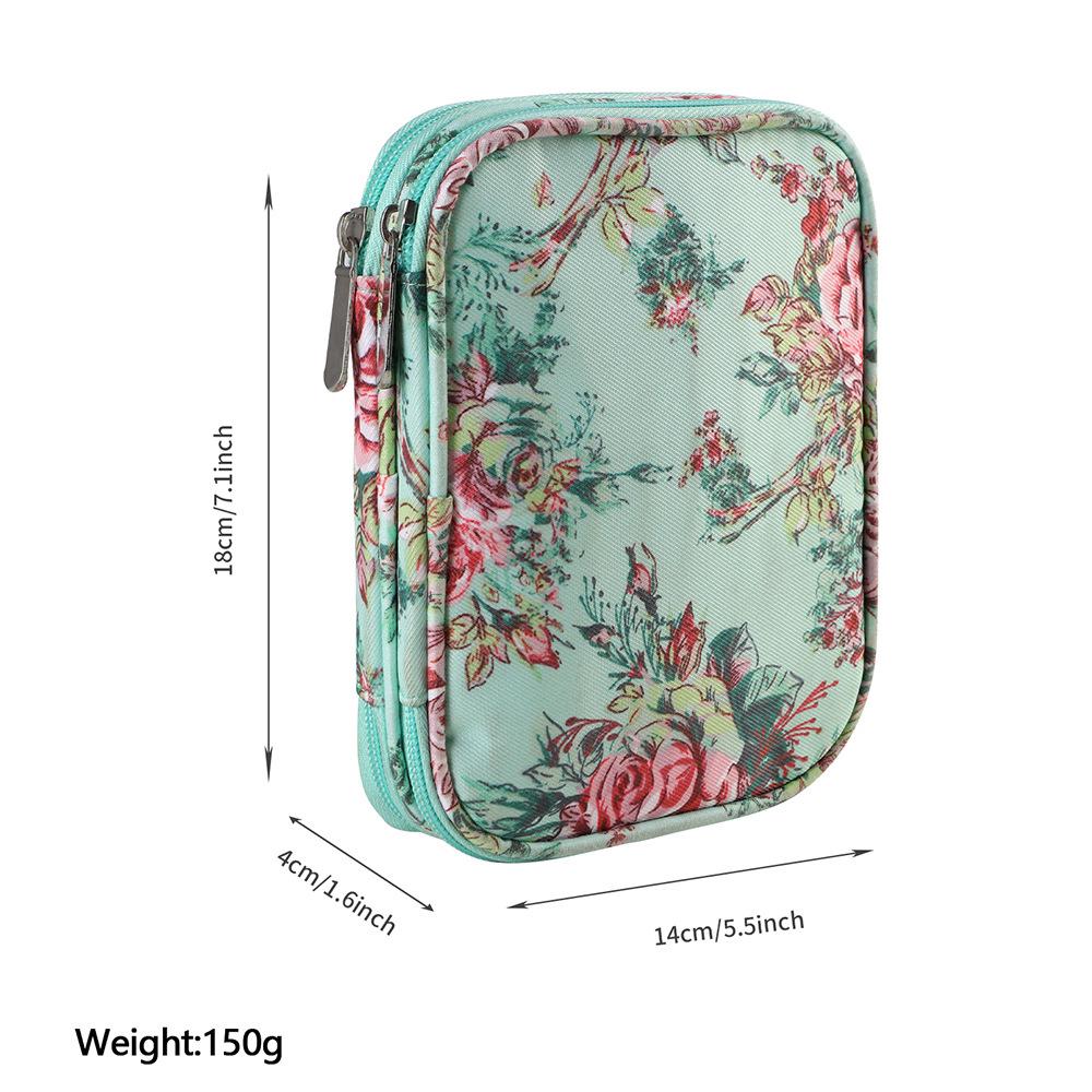 Двухслойная сумка на молнии для вязальных инструментов