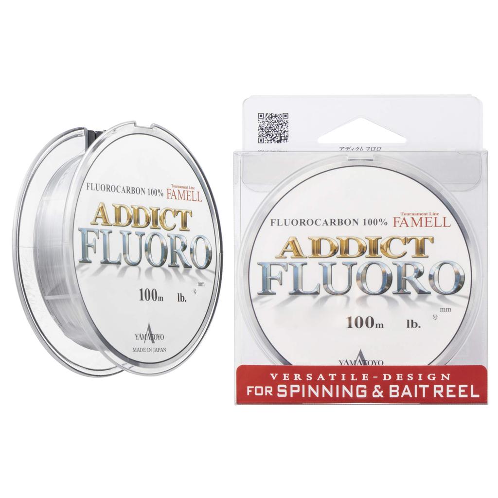 YAMATOYO Тегусу (ЯМАТОЁ) Леска Флюорокарбоновая Addict Fluoro, 100 м, 2.5, 10 фунтов, Прозрачная